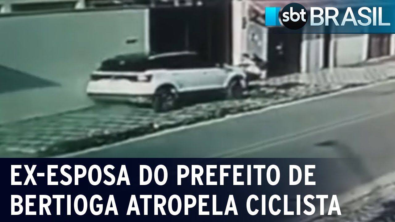 Ex-esposa do prefeito de Bertioga atropela ciclista e não presta socorro | SBT Brasil (10/12/22)