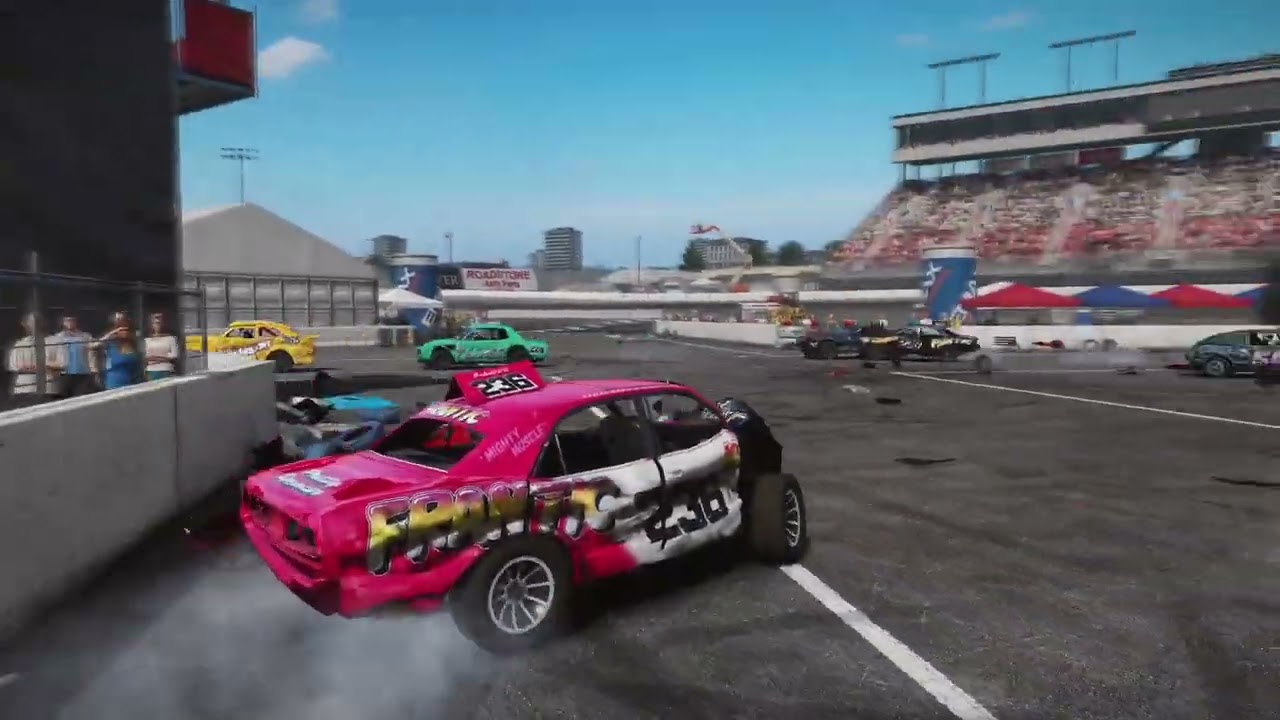 WRECKFEST | ELIMINATION RACE ON THE FIGURE 8 CIRCUIT | BANGER RACING