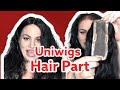 UNIWIGS Mini Hair Part Topper 2x6 LOW density!