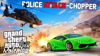 Trolling Players With a Police Attack Helicopter- GTA RP