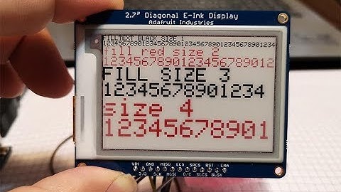 How fast is Arduino and Eink Epaper EPD display?
