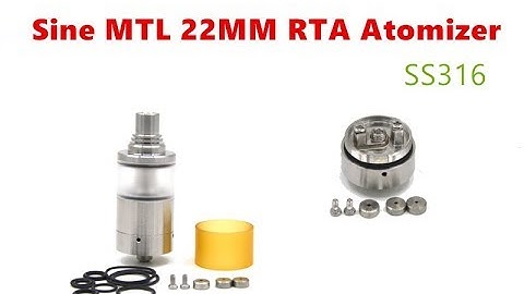 SS316 Sine MTL 22MM 4.2ML RTA Tank Atomizer by Wejoytech