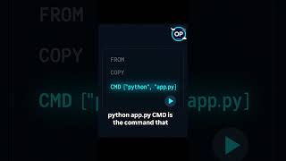 Dockerfile COPY &amp; CMD Explained #shorts #docker #devops #python #dockerfile