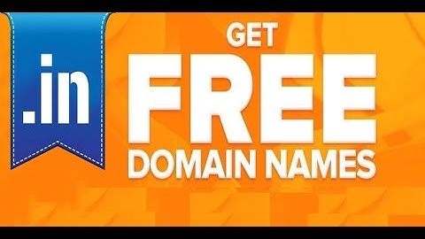 How To Get FREE  .in Domain