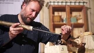 Jarrod Dahl, Pole Lathe Turning in Sweden - Jarrod Dahl visar svegsvarvning