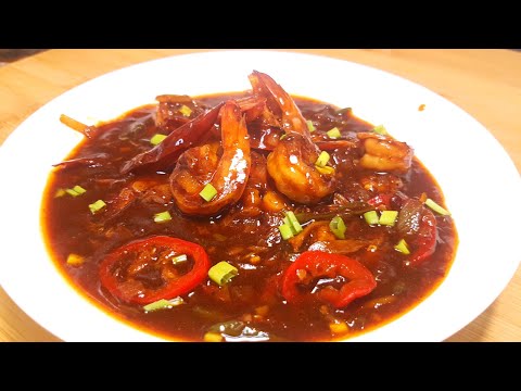 easy-prawns-chilli-recipe-|-chinese-|-indo-chinese-|-malayalam-cooking-|-seafood-|-#raizasrecipe