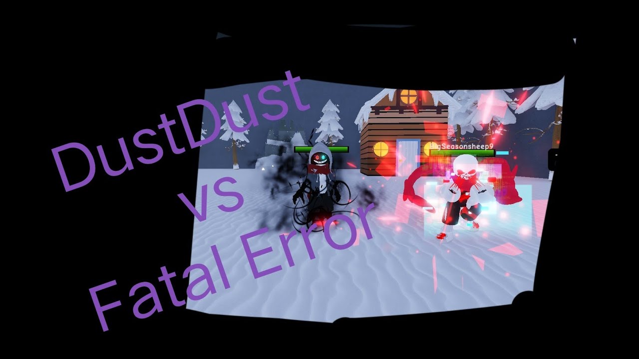 DustDust vs Fatal Error [Uundertale Crazy Multiverse Timeline] - YouTube
