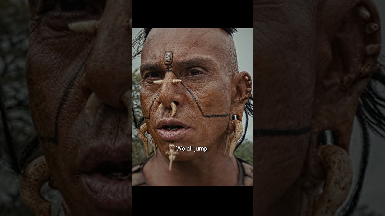 Jump down the waterfall | Apocalypto 