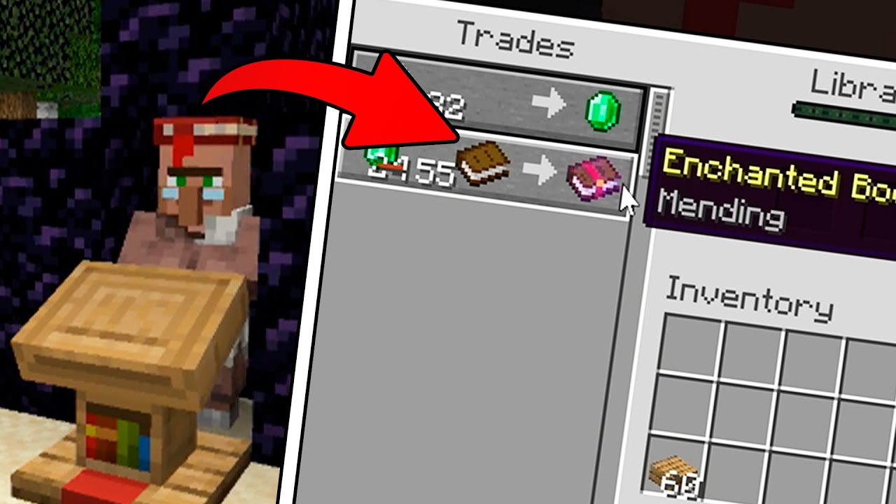 How to Make Mending Villager in 1 Minute for All Versions Mending Villager Guide for Minecraft
