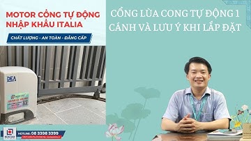 Cổng lùa cong tự động 1 cánh và lưu ý khi lắp đặt cổng lùa cong [cổng tự động New Day]|08 3398 3399