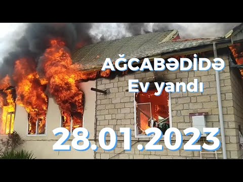 🔥 Ağcabədi rayon Hüsülü kəndində yanğın baş verib 28.01.2023
