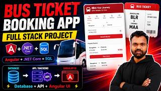 Build Bus Ticket Booking App like RedBus | Angular + .NET Core + SQL Full Stack Project