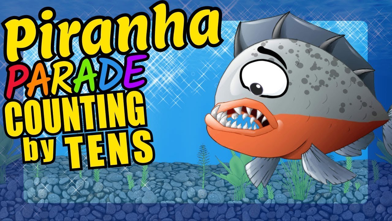 Piraha Math Words Piranha Teaching Counting by Tens Educational Math Video for Kids - YouTube