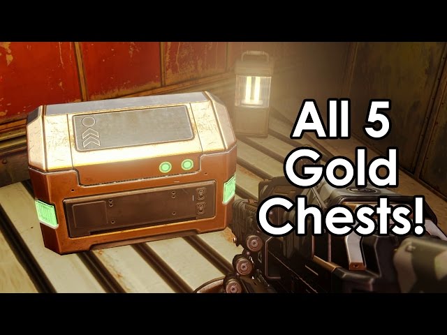 Destiny: All 5 Golden Chest Locations on Earth (in the Cosmodrome