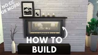 SIMS 4: HOW TO BUILD DECOR AND FURNITURE IDEAS (WITHOUT CC OR MODS)  SIMS 4 BUILDING TUTORIAL