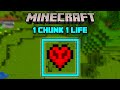 Minecraft but I only have 1 chunk | Hardcore minecraft