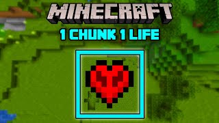 Minecraft but I only have 1 chunk | Hardcore minecraft