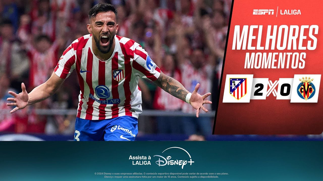ATLÉTICO DE MADRID bate o VILLARREAL e VENCE a primeira em LALIGA 2025/26