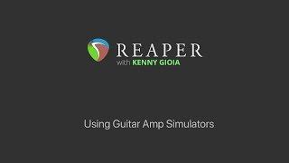 Using Guitar Amp Simulators in REAPER screenshot 2