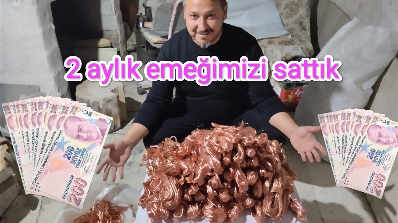 2 aylık hurdayı sattık 🧿#hurdatoplama #copper #bakır #scrap #ekgelir #hurda #brass