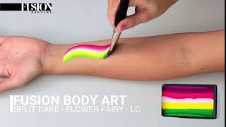 Fusion Body Art Split Cake Swatch | Flower Fairy