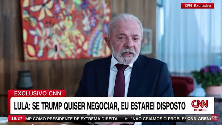 🔴 Presidente Lula fala à CNN Internacional