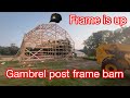 Building a gambrel  style post frame barn part 3