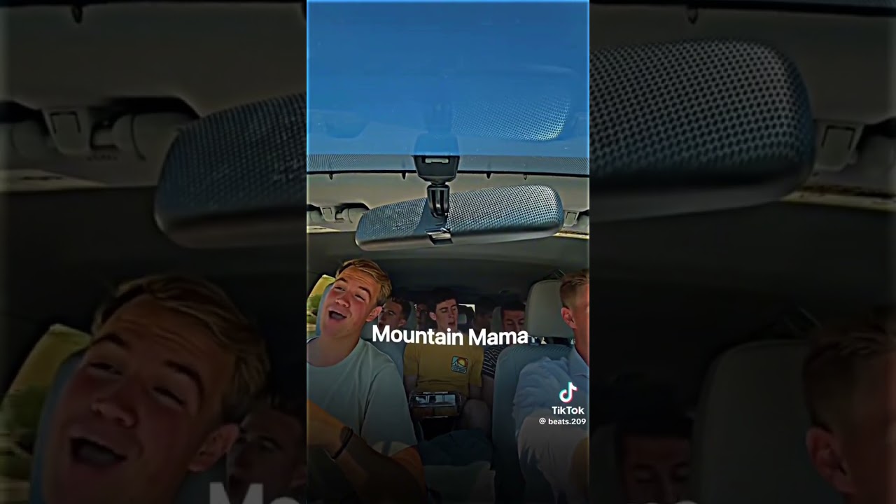 Singing country roads in the car (vocals) 