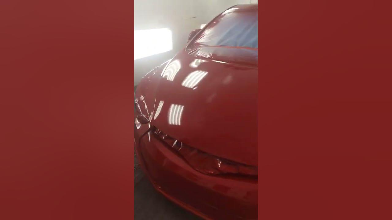 2016 Hyundai Elantra single stage enamel paint job paint code YR7 - YouTube