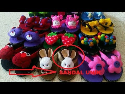 Cara Membuat Sandal Kekinian cantik , Unyu - unyu dan Hot 