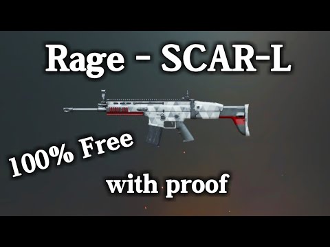 How To Get Free Scar L Skin In Pubg Mobile Roge Scar L Pubg Free Weapon Skin Youtube