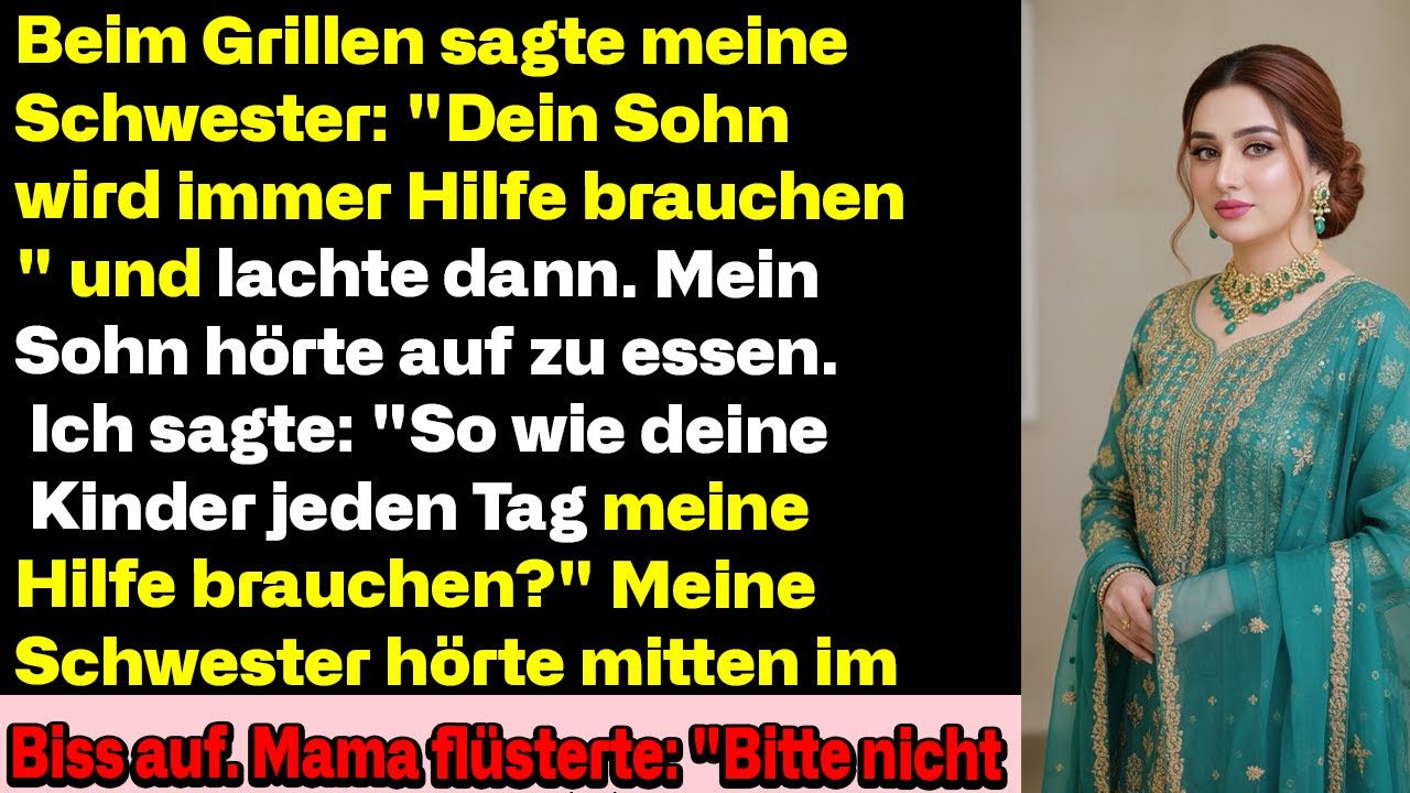 Beim Grillfest verspottete meine Schwester meinen Sohn – doch dann kam die Antwort
