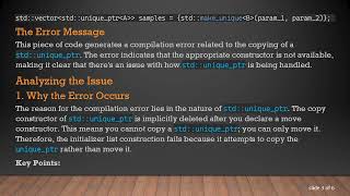 Understanding the std::unique_ptr Behavior in C+ + : Filling a Vector with Unique Pointers