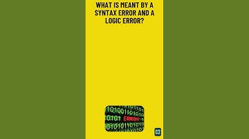 Syntax and Logic Errors #gcse#computerscience #algorithms #programming #syntax #logic #error