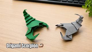 Easy Origami Scorpion 🦂 Cool Paper Craft Tutorial