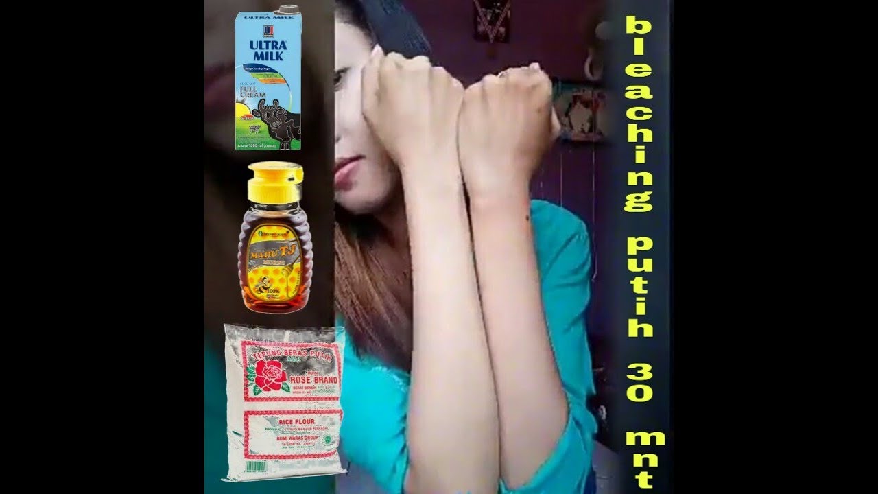 Bleaching badan alami putih dalam setengah jam