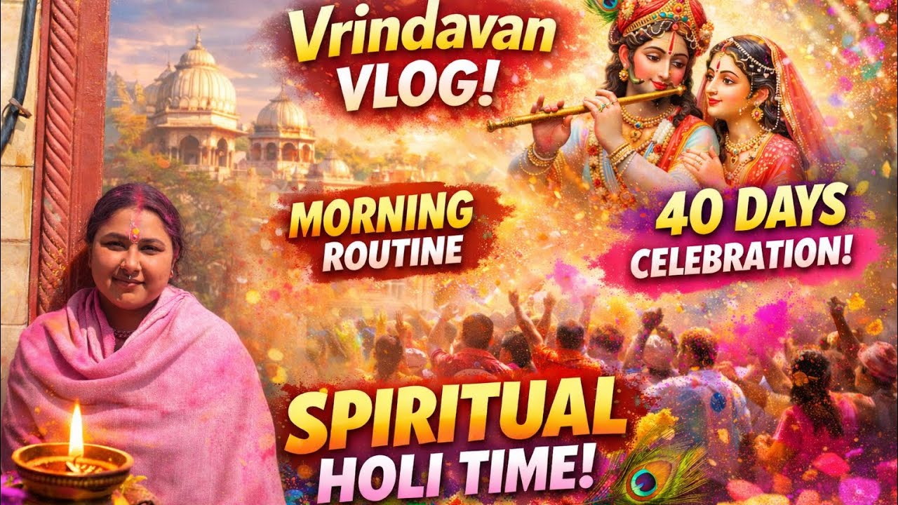 Morning routine vlog from Vrindavan #priyankapanditofficial6820 #laddugopal #vrindavan #radhe 
