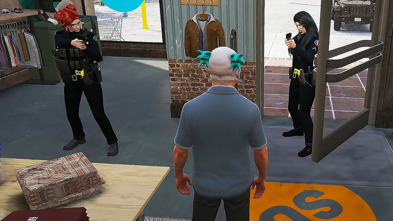 Мистер К. ввязывается в жаркую ссору после того, как полиция останавливает его у магазина одежды ...