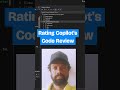 Rating GitHub Copilot Code Review - Visual Studio 2026 #githubcopilot
