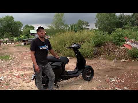 Video vespa sprint đen tuyền chơi style lạ - youtube