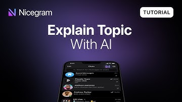 Explain Topic With AI on Nicegram - #1 Telegram Client!