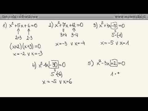 Wideo: Jak Rozwiązać Równanie Kwadratowe: Przykłady