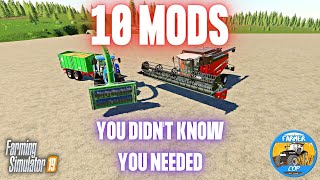10 MODS YOU DIDN'T KNOW YOU NEEDED - Farming Simulator 19 - Part 1