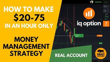 Binary Options - Money Management Strategy | IQ Option Trading | Real Account