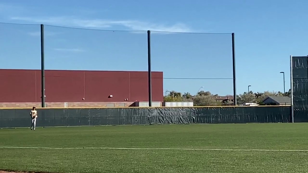 Outfield Throwing Under Armour All America 86 MPH velo YouTube