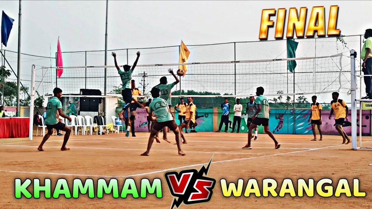 WARANGAL vs KHAMMAM FINAL MATCH🏆 || SET=1 MATCH 🏐 STATMEET SIRICILLA TOURNAMENT JUNIORS VOLLEYBALL🔥