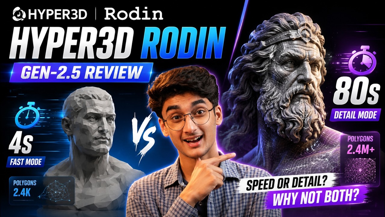 This AI Actually Thinks Before Creating 3D Models?! Hyper 3D Rodin Gen 2.5 Review