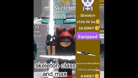 I Unlocked Skeleton Class And Max Saber (SABER SIMULATOR⚔️)