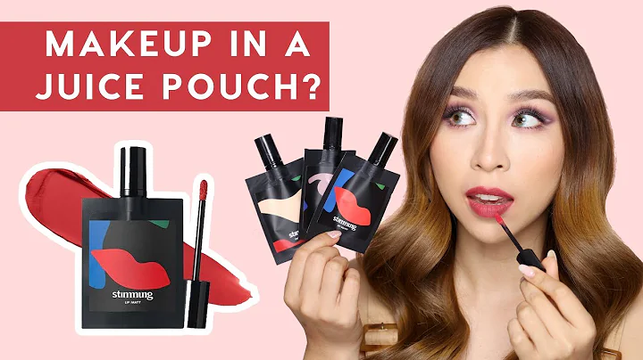 New Korean Makeup in a Juice Pouch? Hit or Miss?  | TINA TRIES IT
