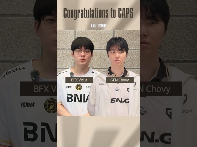 Caps의 전설의 전당 헌액 축하 | VicLa & Chovy